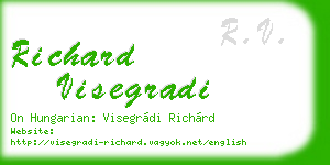 richard visegradi business card